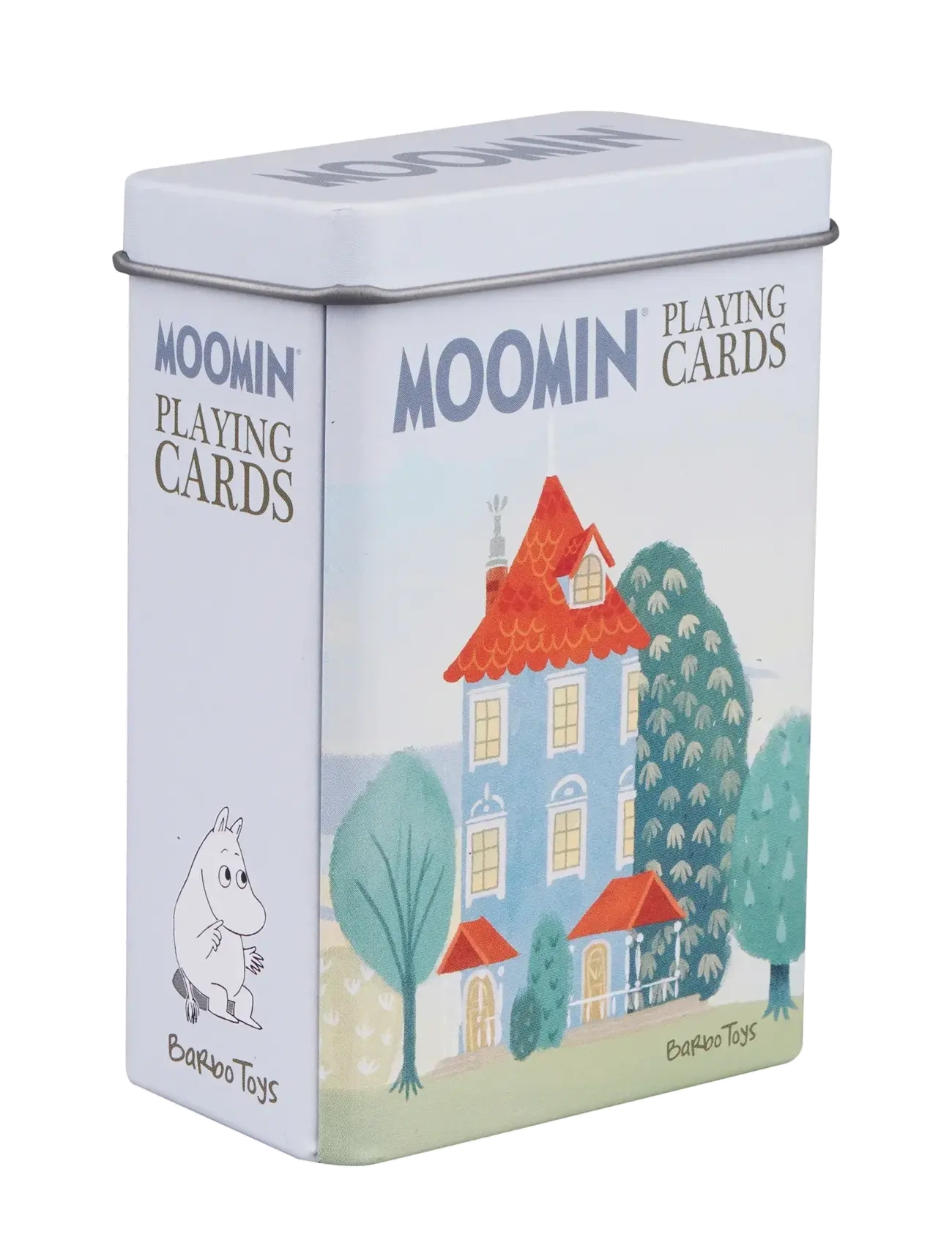 BARBO Spielzeug Moomin Playing Cards In Tin Box - House Patterned - One Size - Kinder
