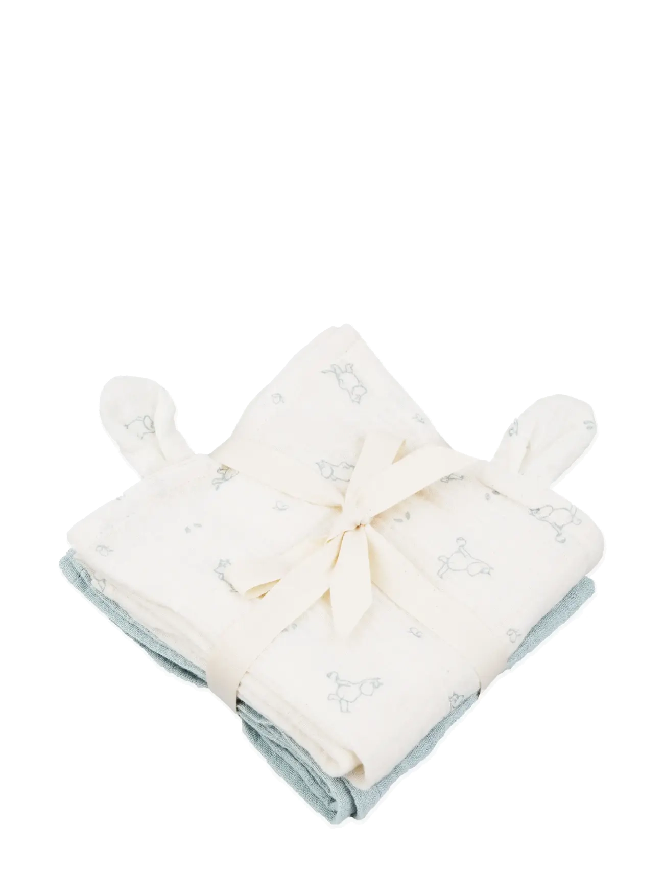 MUMIN Moomin Muslin Baby Cloth 2-pack - Blue - 60x60cm - Babyprodukter - BLUE / blue