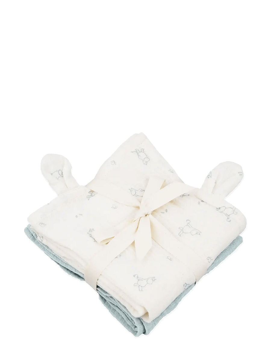 MOOMIN - Moomin Muslin Baby Cloth 2-pack - Blue - 60x60cm - plaids en mousseline - blue - 1