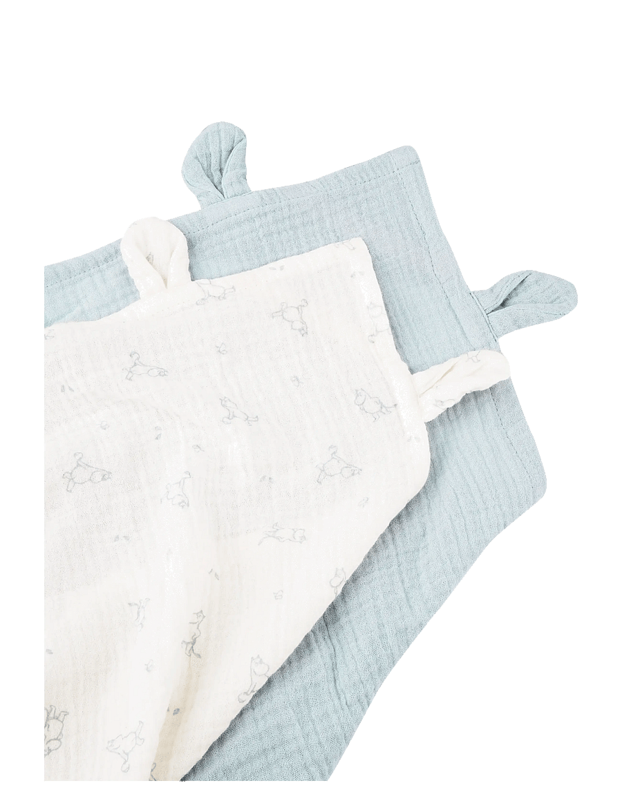 MOOMIN - Moomin Muslin Baby Cloth 2-pack - Blue - 60x60cm - plaids en mousseline - blue - 2