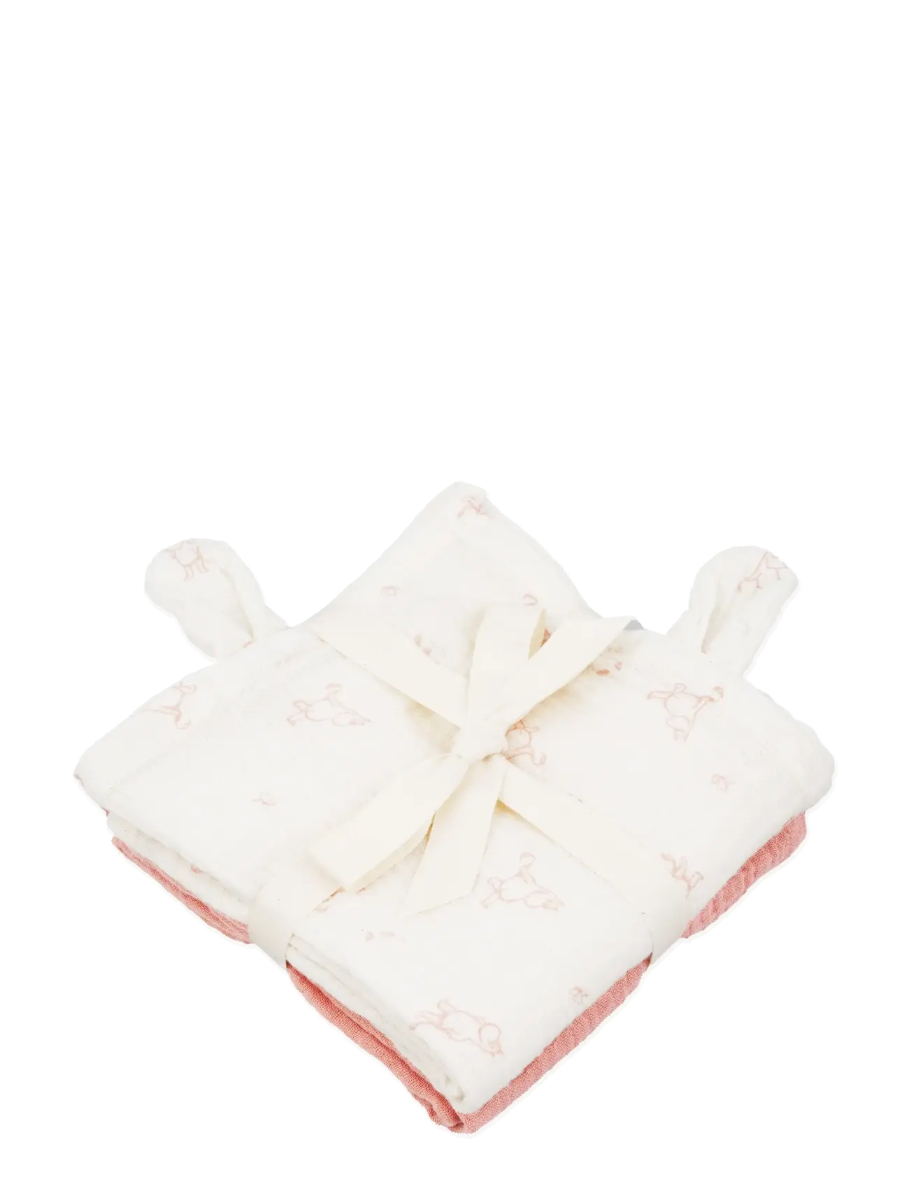 MUMIN Moomin Muslin Baby Cloth 2-pack - Pink - 60x60cm - Babyprodukter - PINK / white