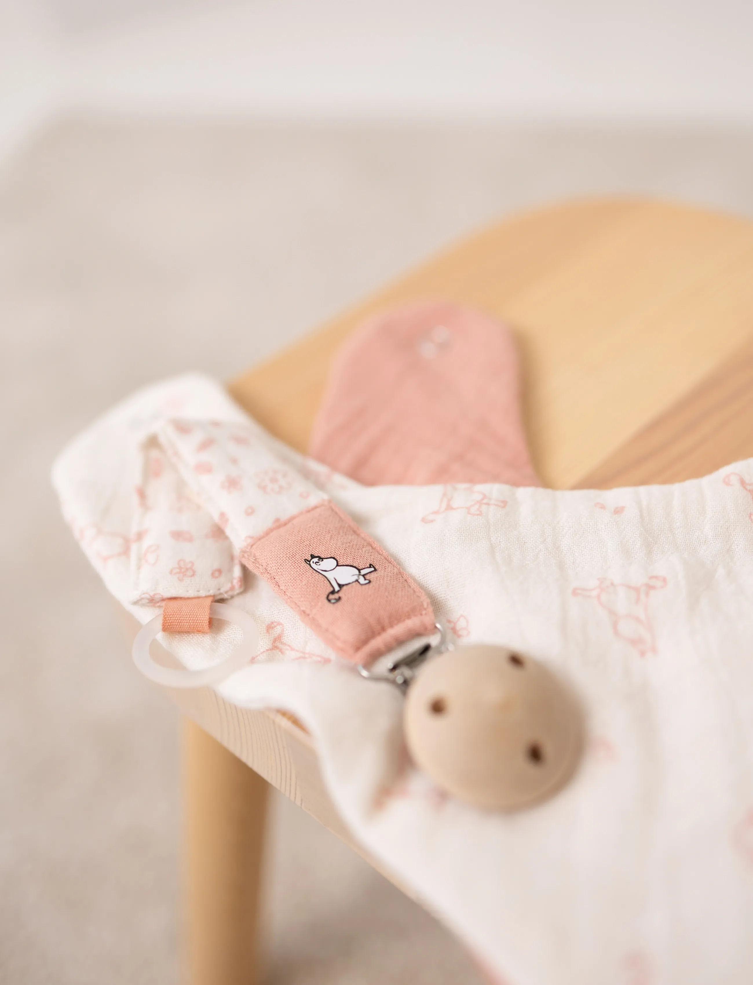 MOOMIN - Moomin Pacifier Clip - Pink - smellur fyrir snuð - pink - 5