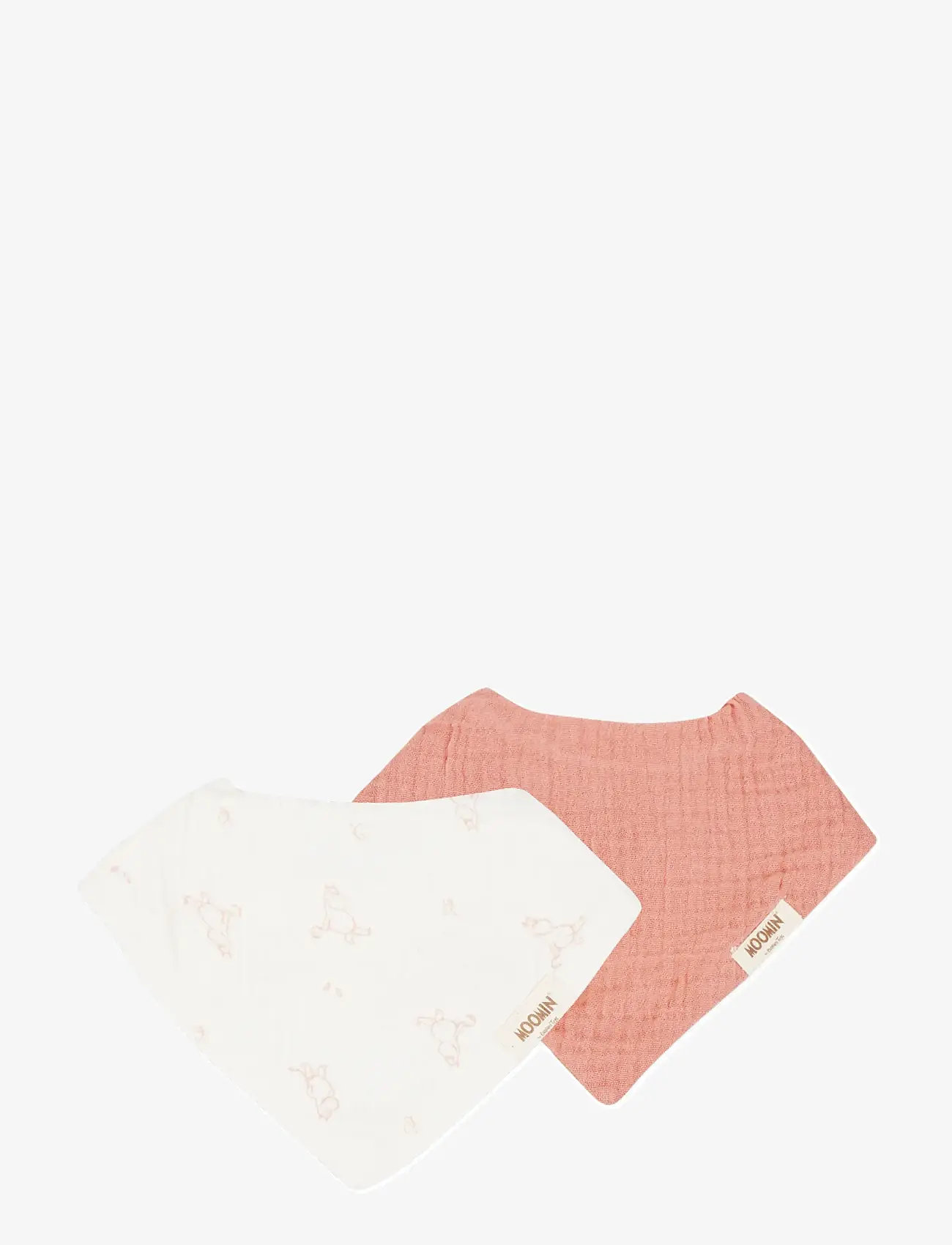 MUMINKI - Moomin Bandana Bibs 2-pack - Pink - Śliniaki bez rękawów - pink - 1