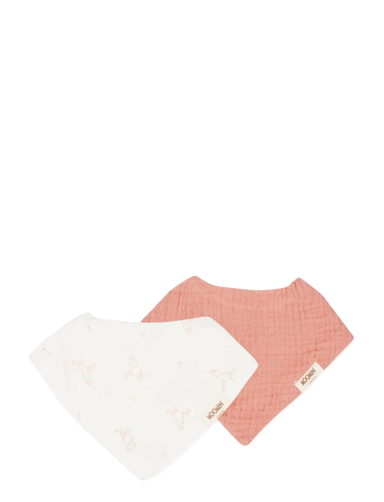 MUMIN Moomin Bandana Bibs 2-pack - Pink - Nyheder - PINK / white