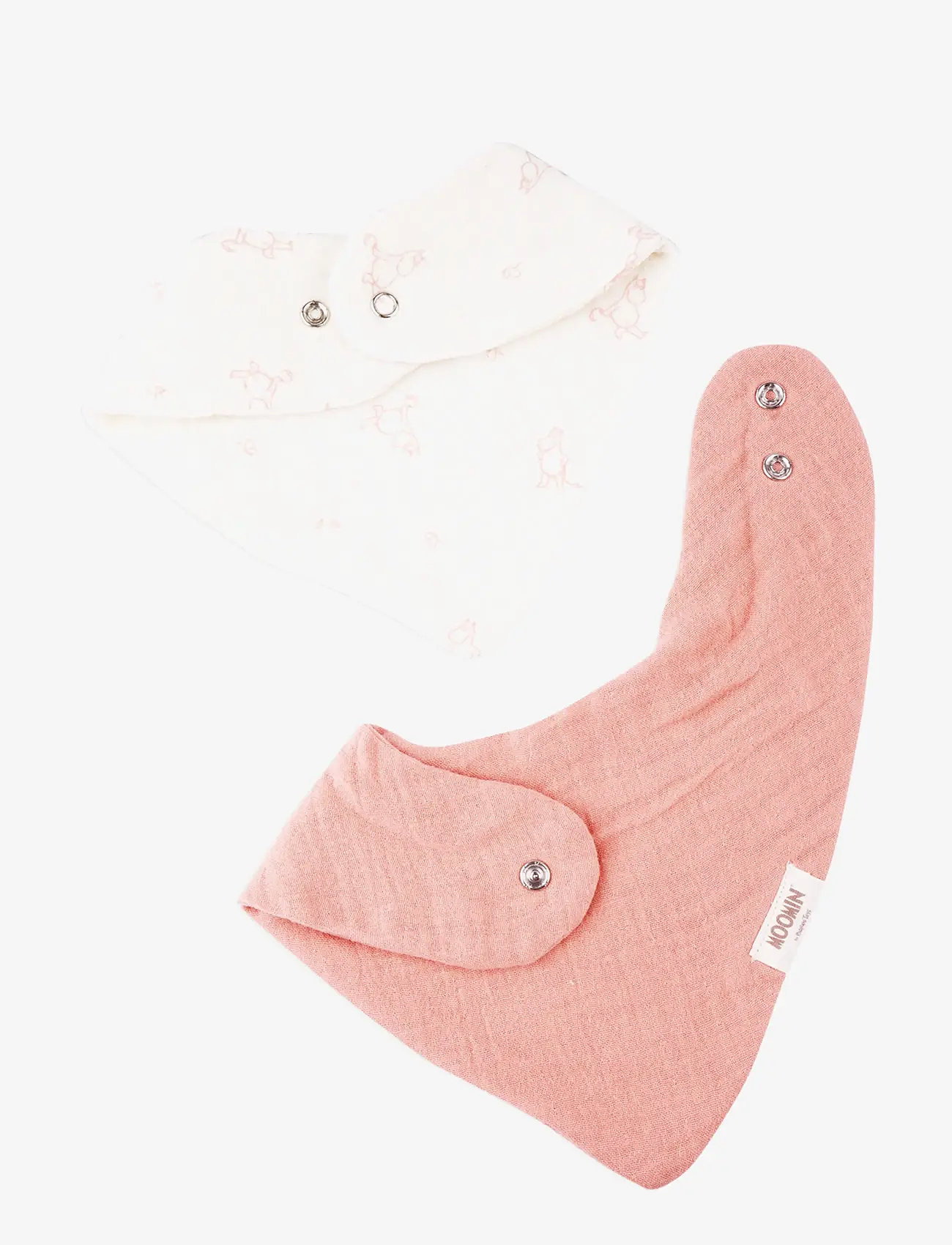 MUMINKI - Moomin Bandana Bibs 2-pack - Pink - Śliniaki bez rękawów - pink - 2