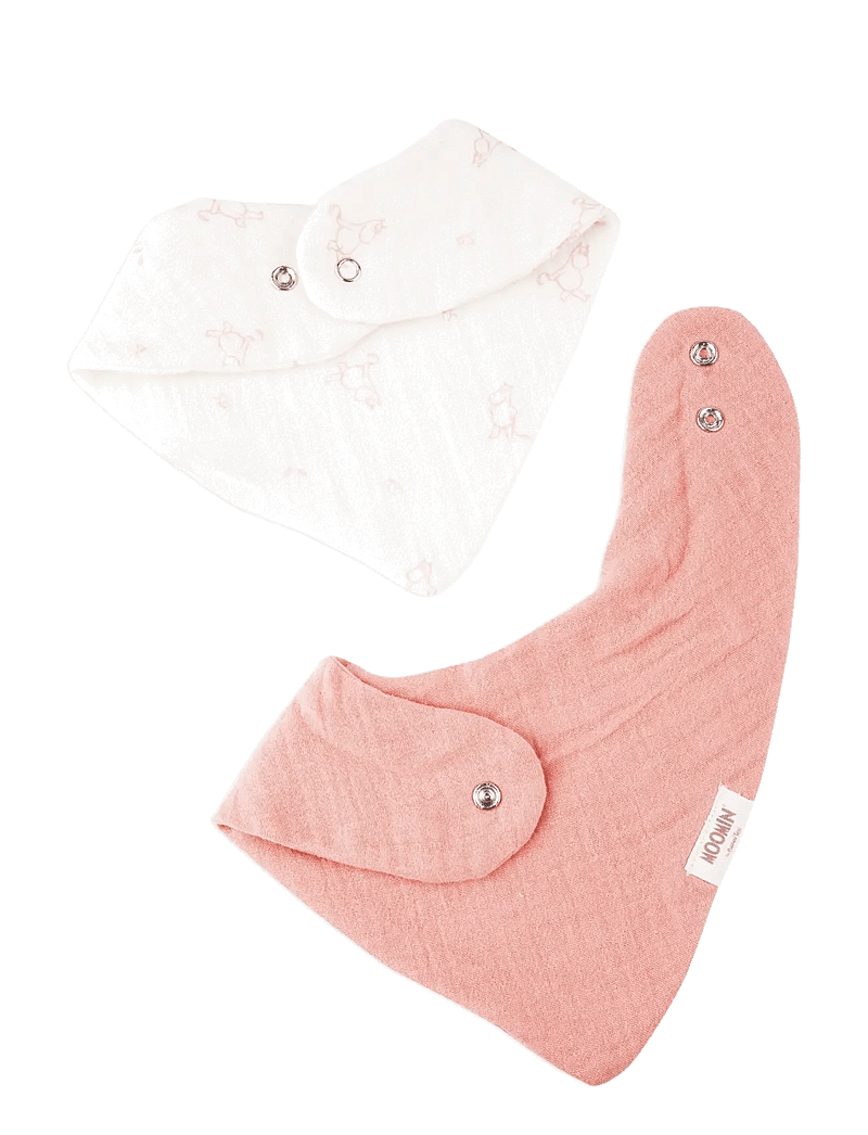 MUMINKI - Moomin Bandana Bibs 2-pack - Pink - Śliniaki bez rękawów - pink - 2