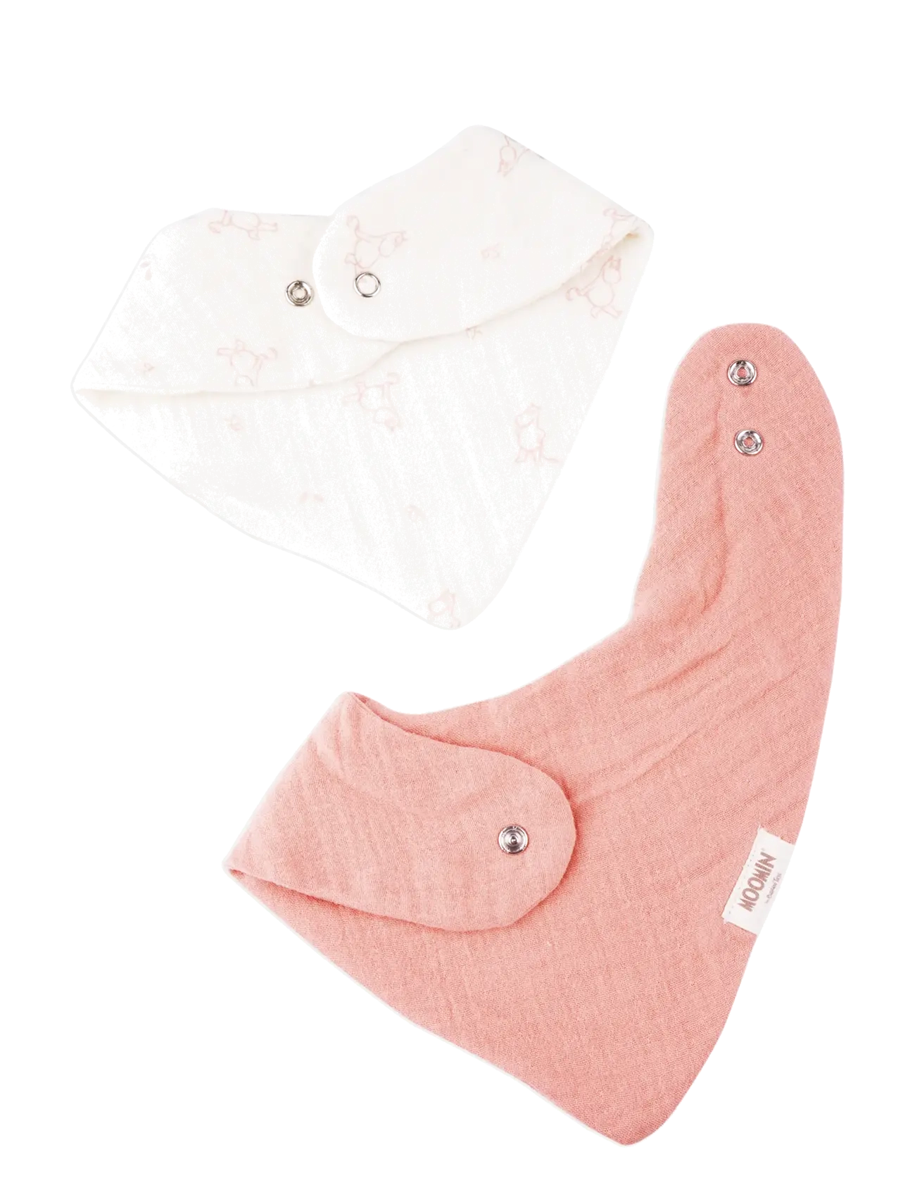 MUMINKI - Moomin Bandana Bibs 2-pack - Pink - Śliniaki bez rękawów - pink - 2