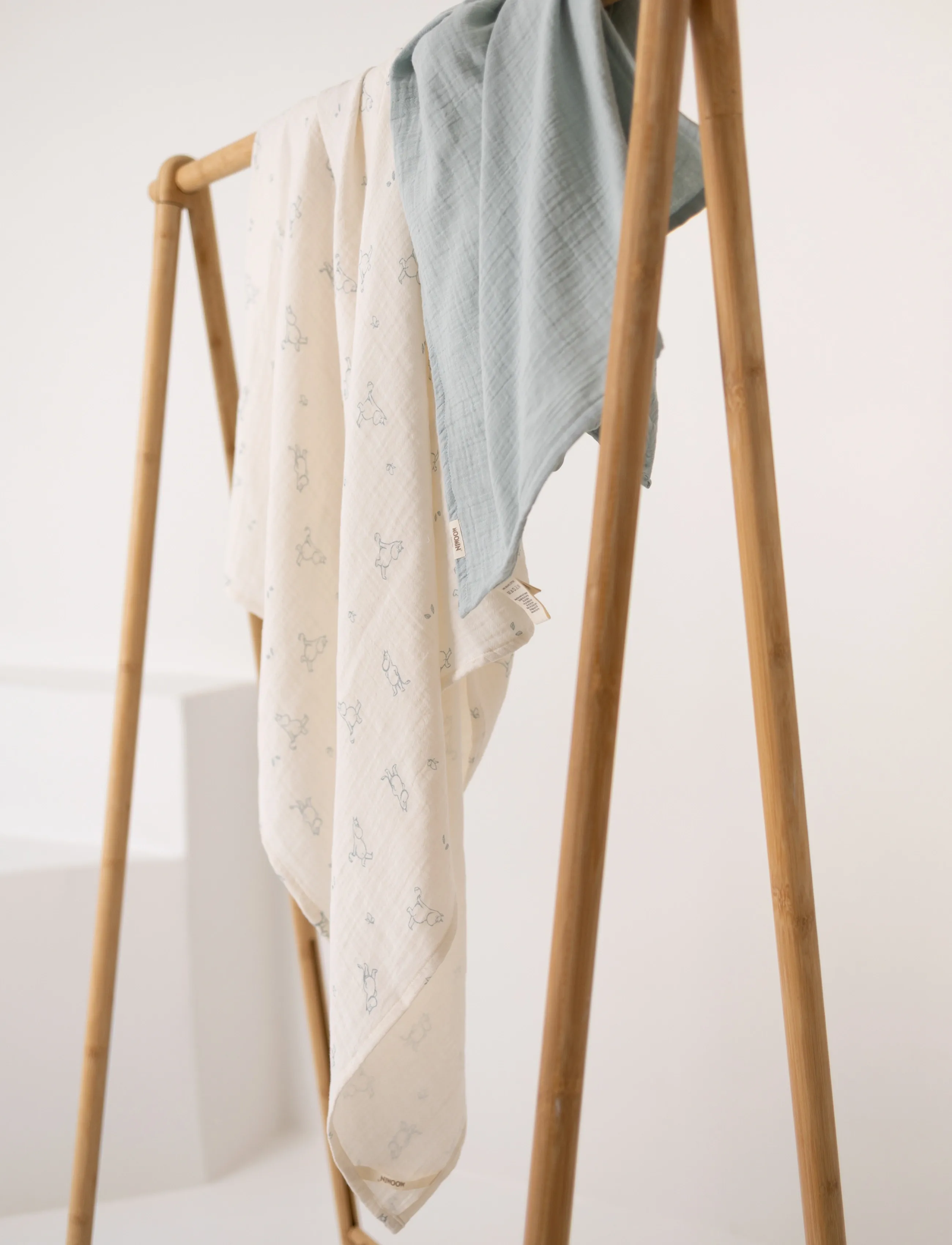 Muumitrollid - Moomin - Muslin Swaddle Blanket - Blue - musliinist tekid - blue - 2