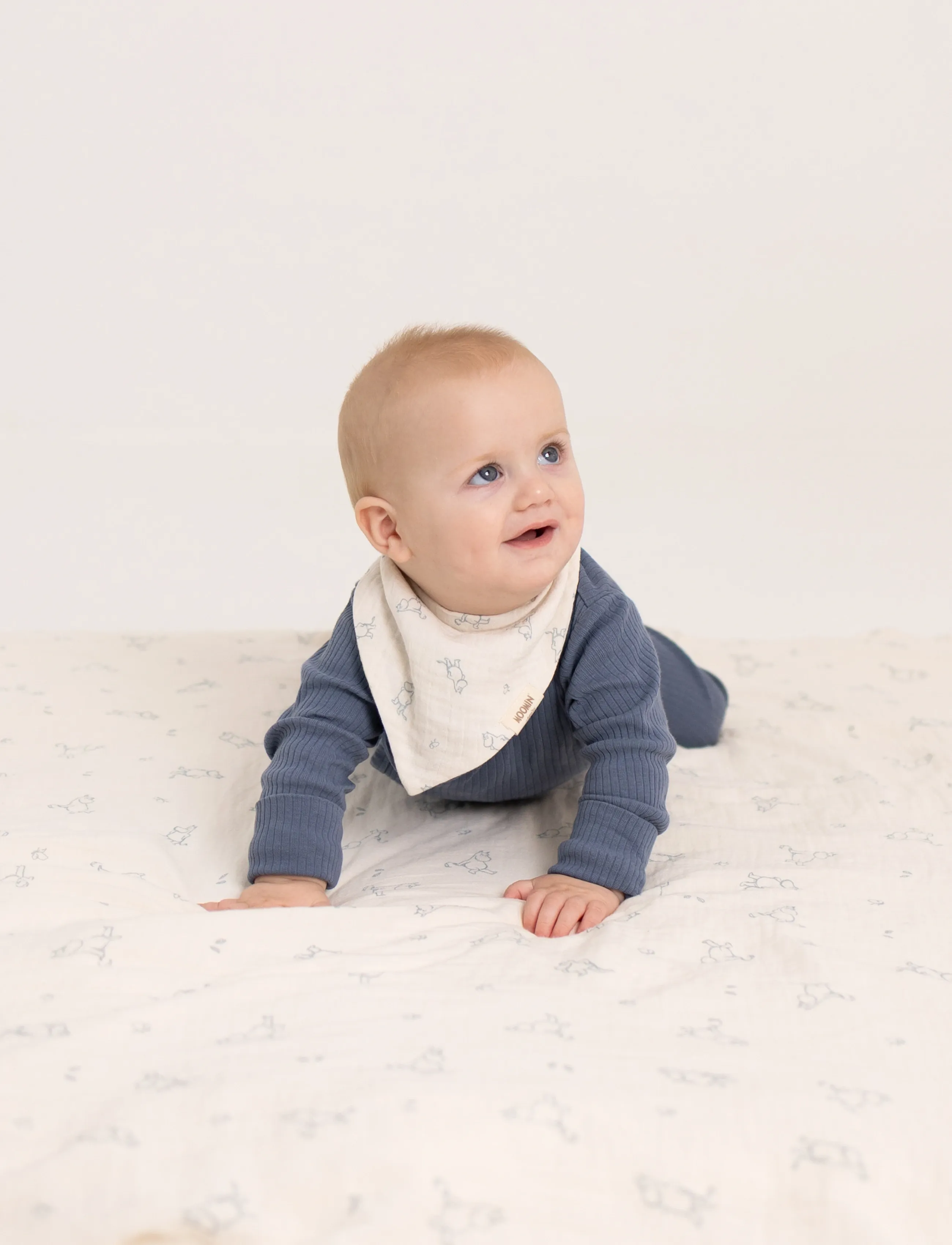 Muumitrollid - Moomin - Muslin Swaddle Blanket - Blue - musliinist tekid - blue - 4