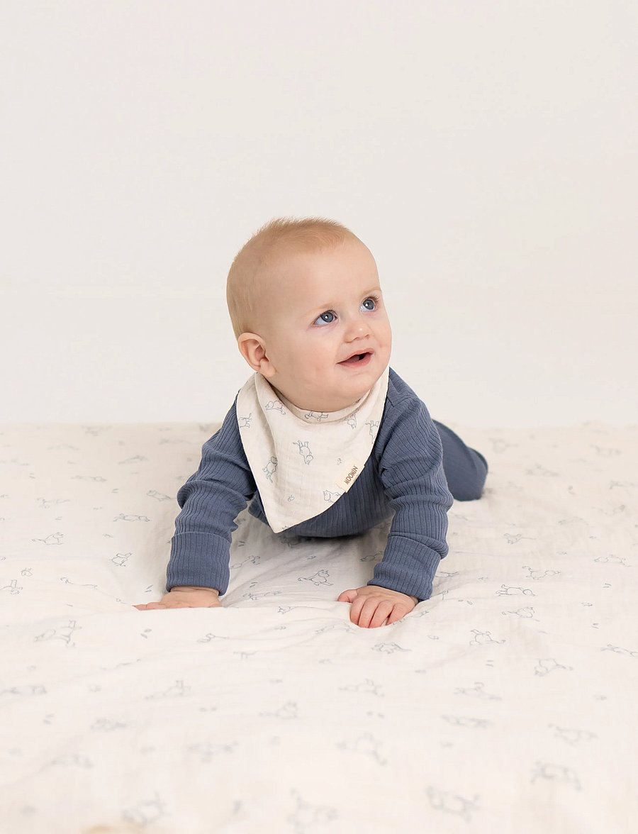 Muumitrollid - Moomin - Muslin Swaddle Blanket - Blue - musliinist tekid - blue - 4
