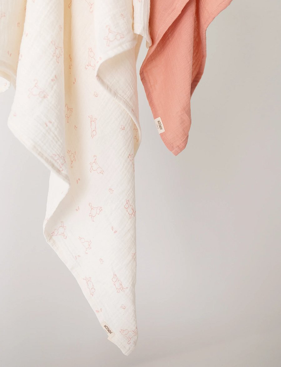 Muumitrollid - Moomin - Muslin Swaddle Blanket - Pink - musliinist tekid - pink - 2