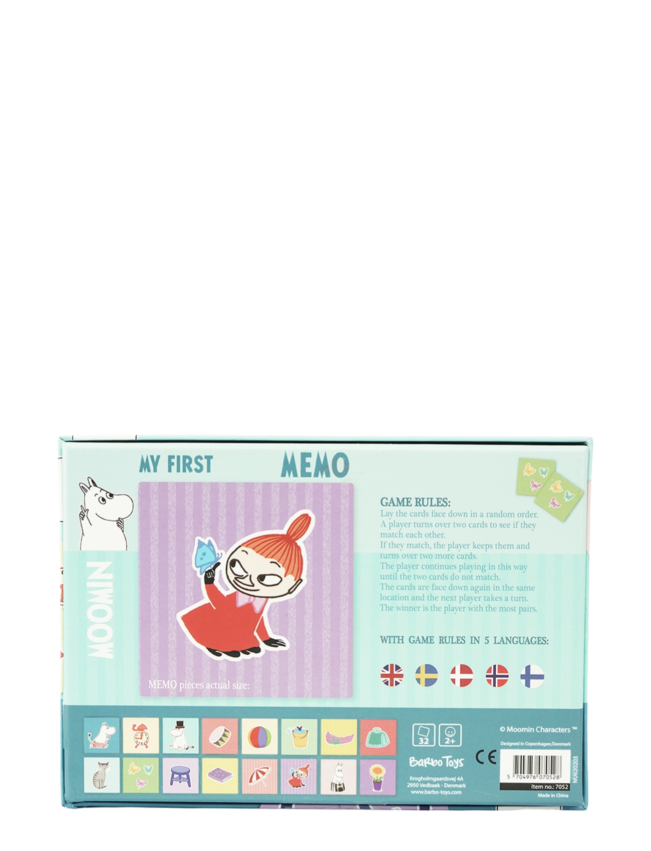 Barbo Toys - Moomin - My First Memo - memoriin - multiple color - 3