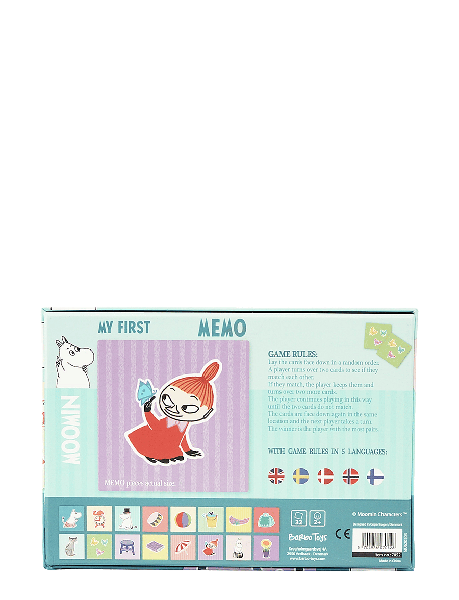 Barbo Toys - Moomin - My First Memo - memoriin - multiple color - 3