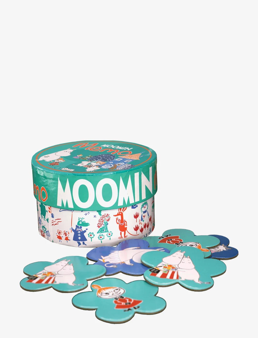 MOOMIN - Moomin Round Memo with flower bricks - memo - multiple color - 1