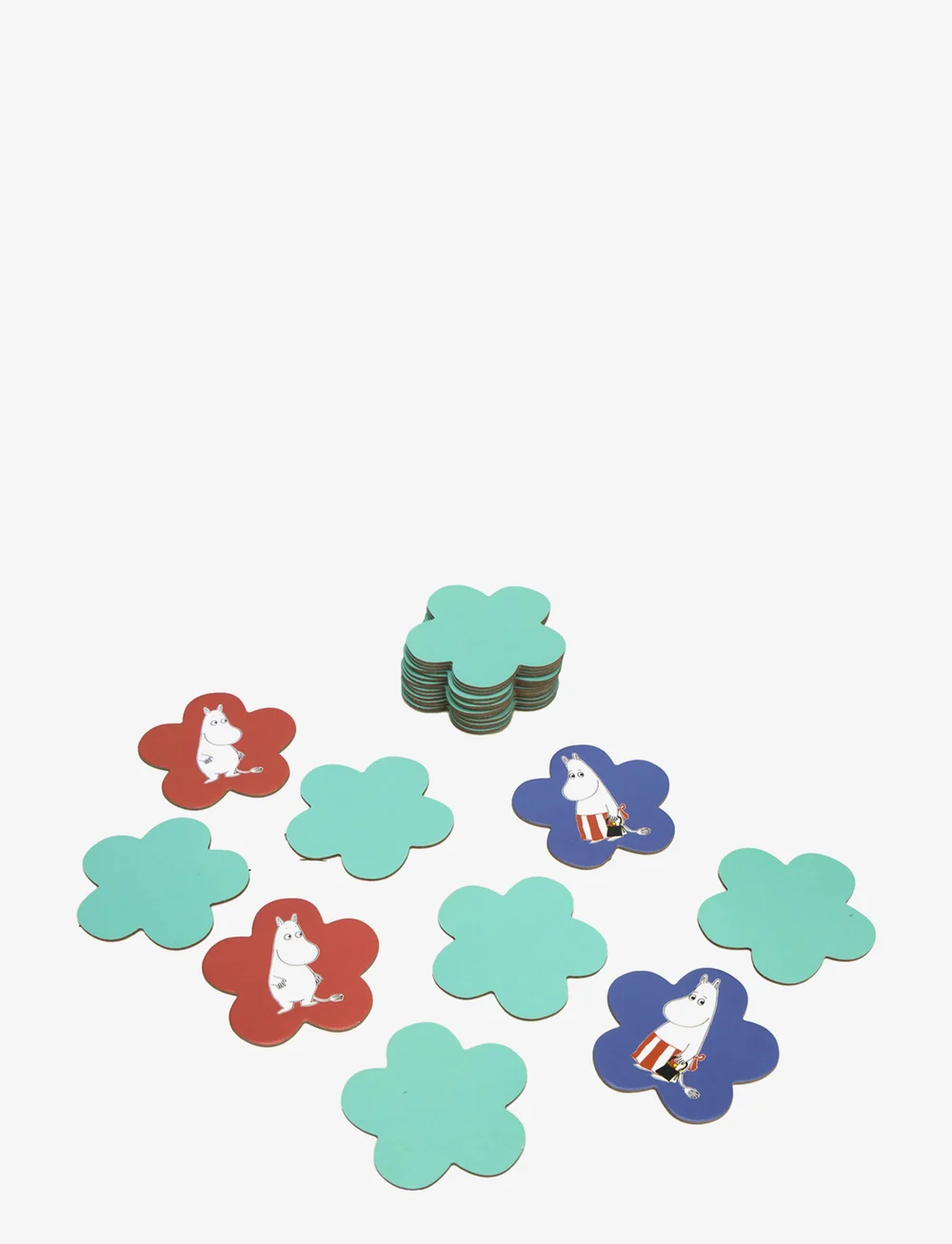 MOOMIN - Moomin Round Memo with flower bricks - memo - multiple color - 2