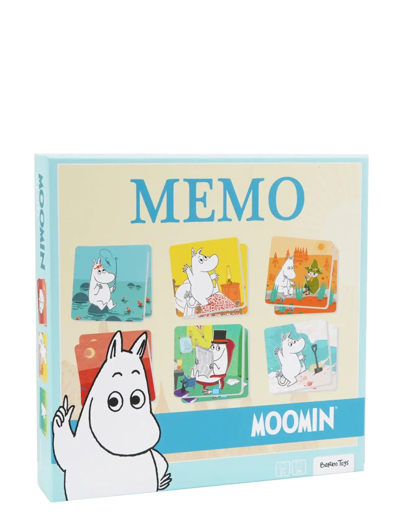 BARBO Spielzeug Moomin Art Memo Game Patterned - One Size - Kinder