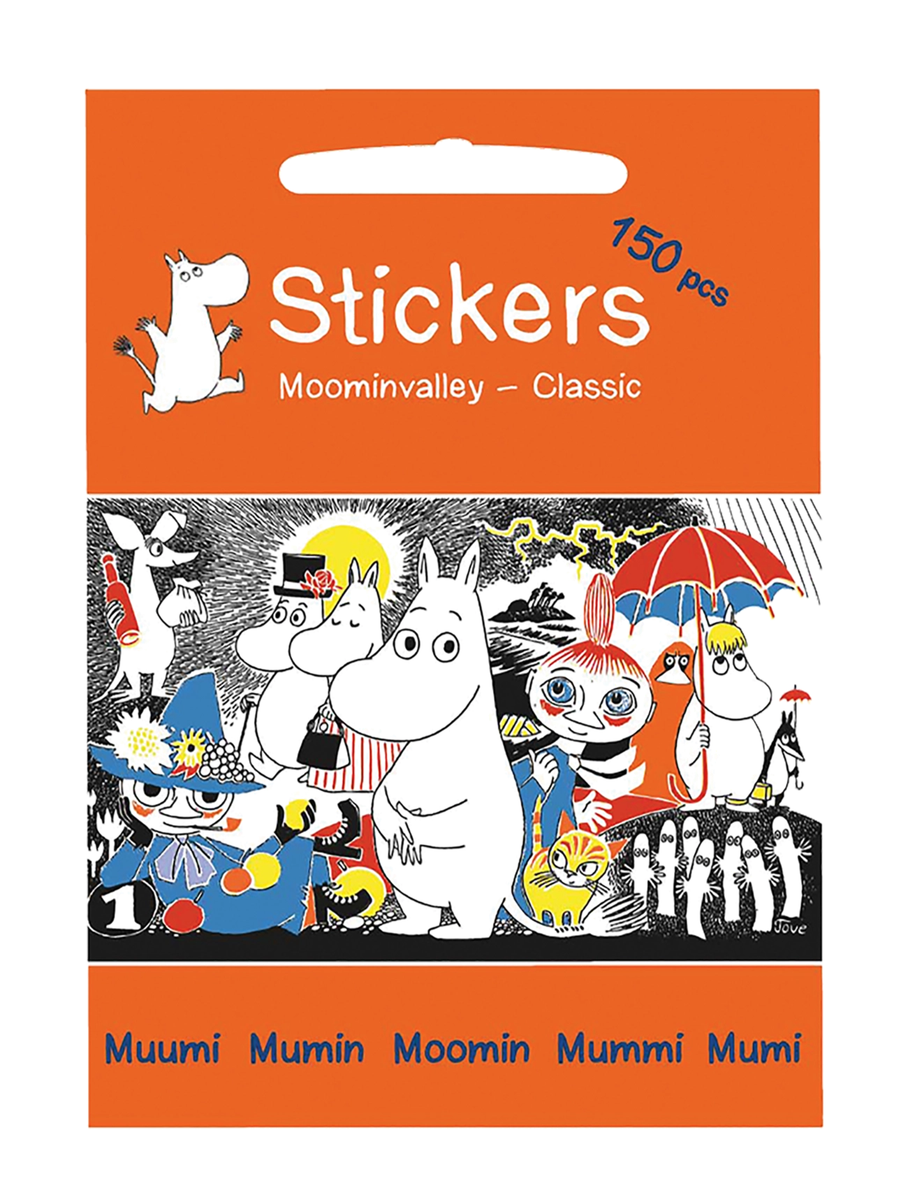 MUMIN Moomin - Stickers - Moominvalley - Leksaker - MULTIPLE COLOR / orange