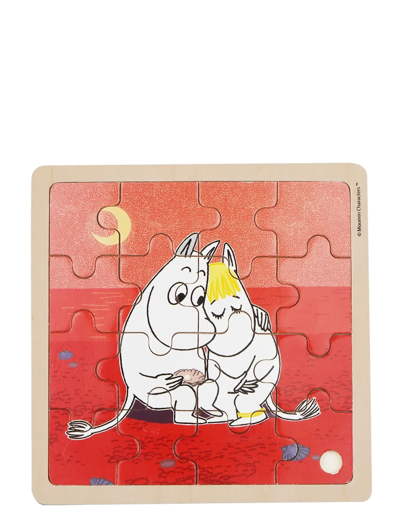 BARBO Spielzeug Moomin - Wooden Square Puzzle - Caring Patterned - One Size - Kinder