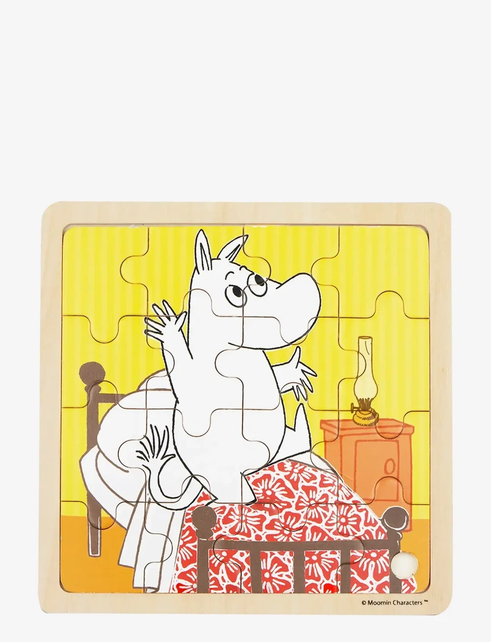 Muumitrollid - Moomin - Wooden Square Puzzle - Bedtime Jumping - puidust pusled - 1016 - 1