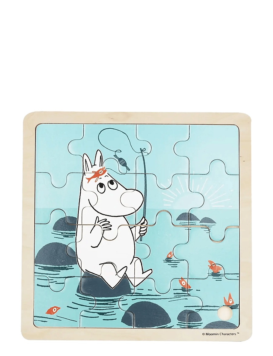 MOOMIN - Moomin - Wooden Square Puzzle - Fishing - puzzles en bois - 1016 - 1