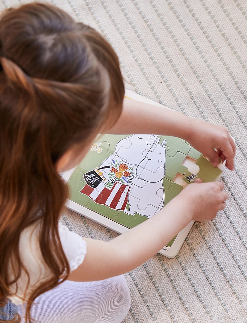 MUMIN - Moomin - Wooden Square Puzzle - Hugs - träpussel - 1016 - 0