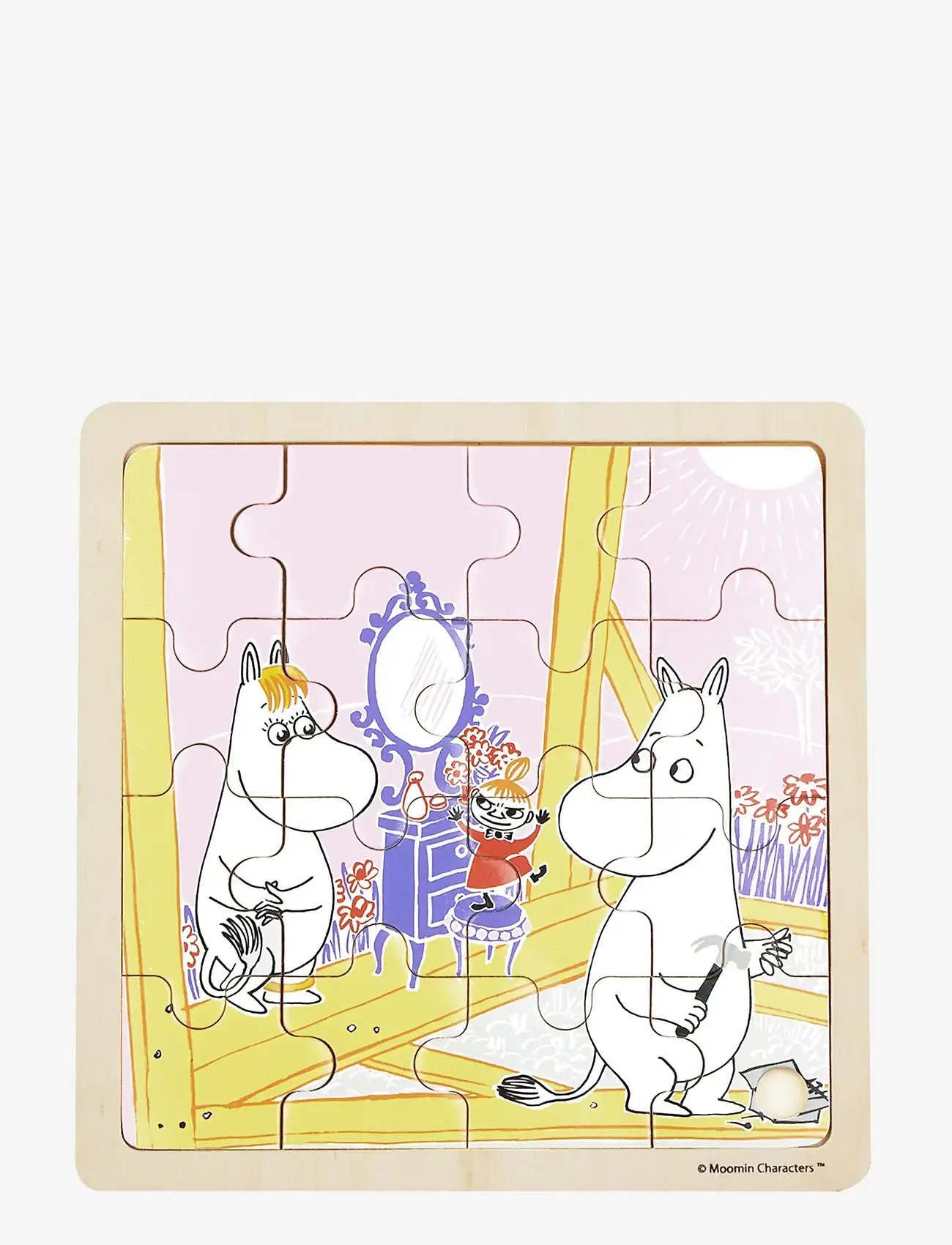 MOOMIN - Moomin - Wooden Square Puzzle - Construction Fun - holzpuzzle - 1016 - 1