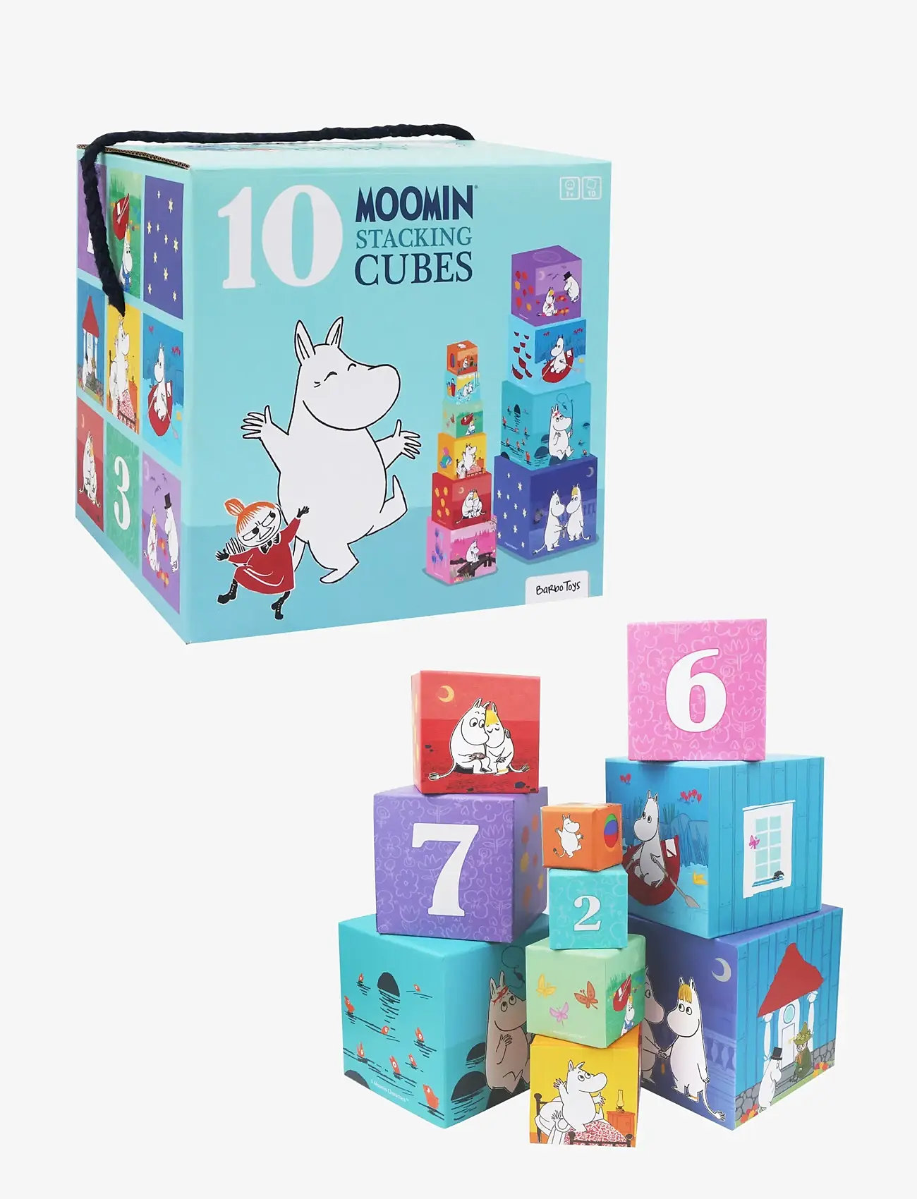 Muumitrollid - Moomin Stacking Cubes - The House - sorteerimiskasti mänguasi - multiple color - 0
