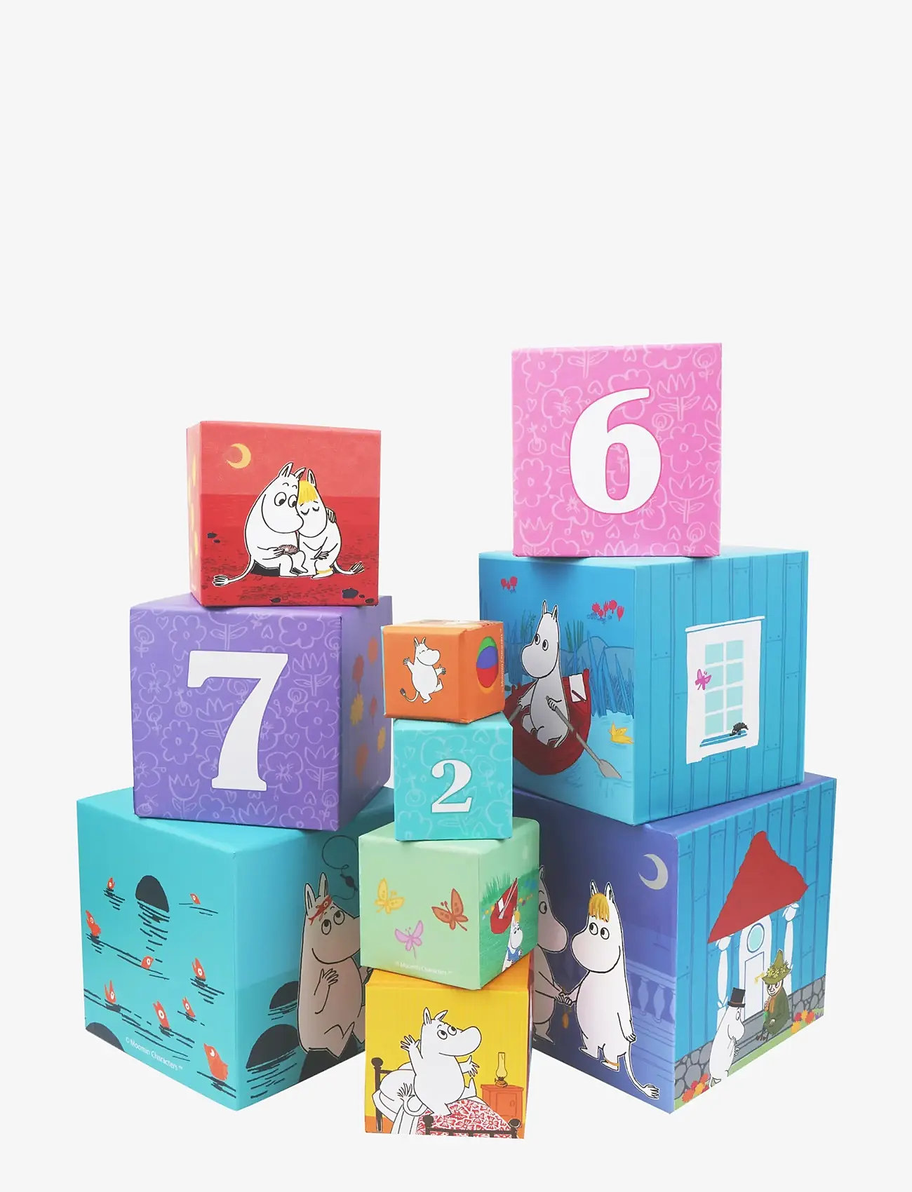 Muumitrollid - Moomin Stacking Cubes - The House - sorteerimiskasti mänguasi - multiple color - 2