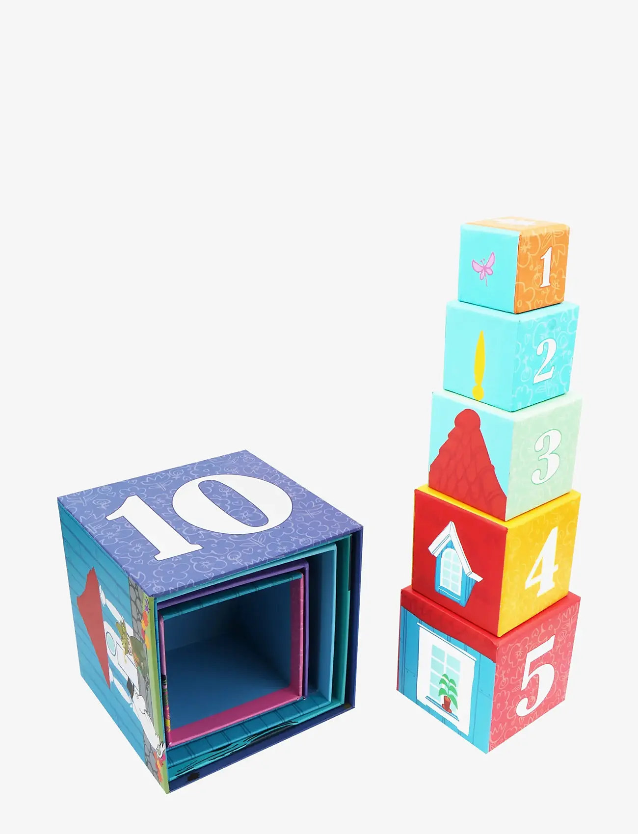 Muumitrollid - Moomin Stacking Cubes - The House - sorteerimiskasti mänguasi - multiple color - 3