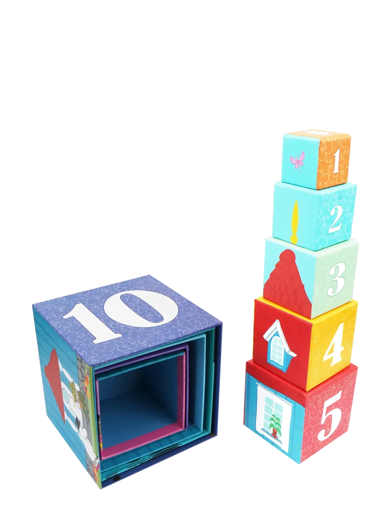 Barbo Toys - Moomin Stacking Cubes - The House - laveste priser - multiple color - 3