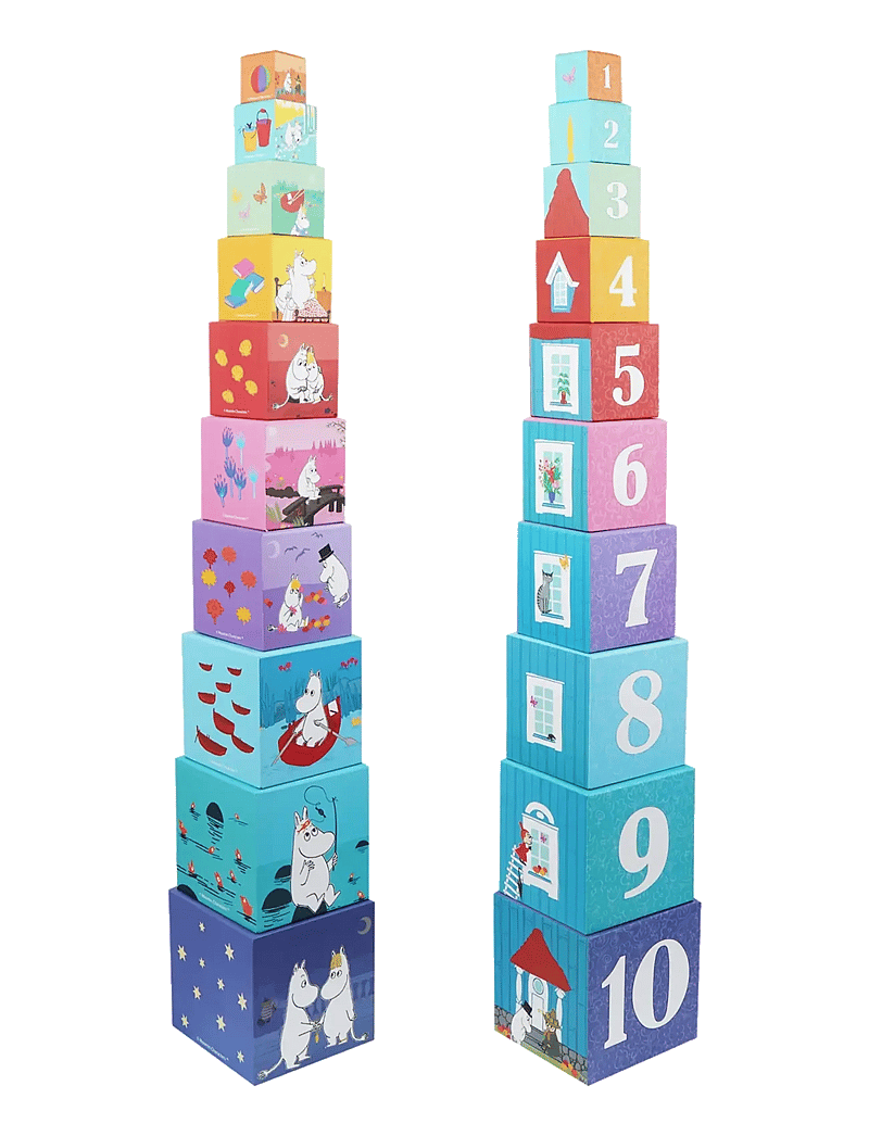 Muumitrollid - Moomin Stacking Cubes - The House - sorteerimiskasti mänguasi - multiple color - 4
