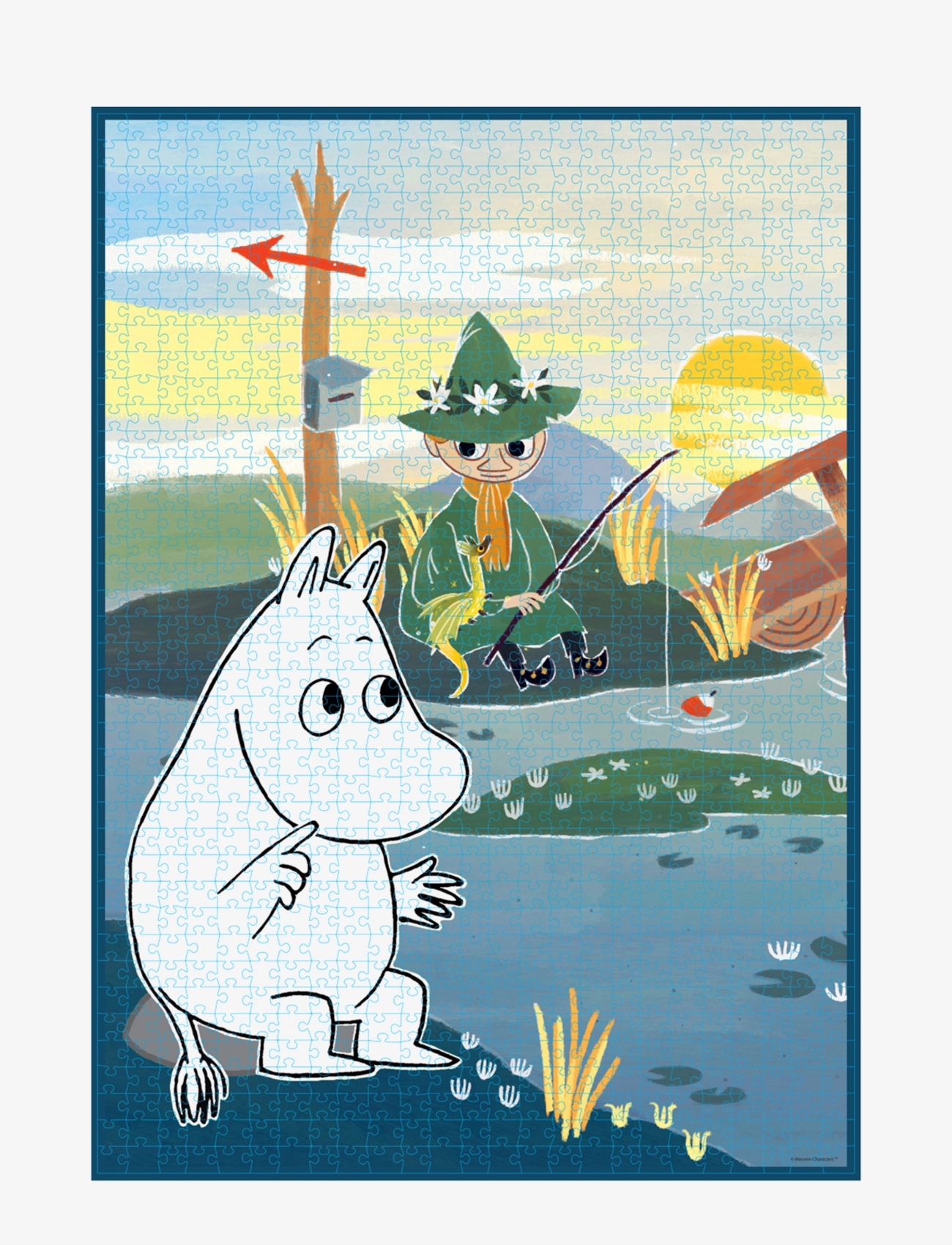 Barbo Toys - New Moomin Art Puzzle - Moomin on Bridge - multiple color - 1