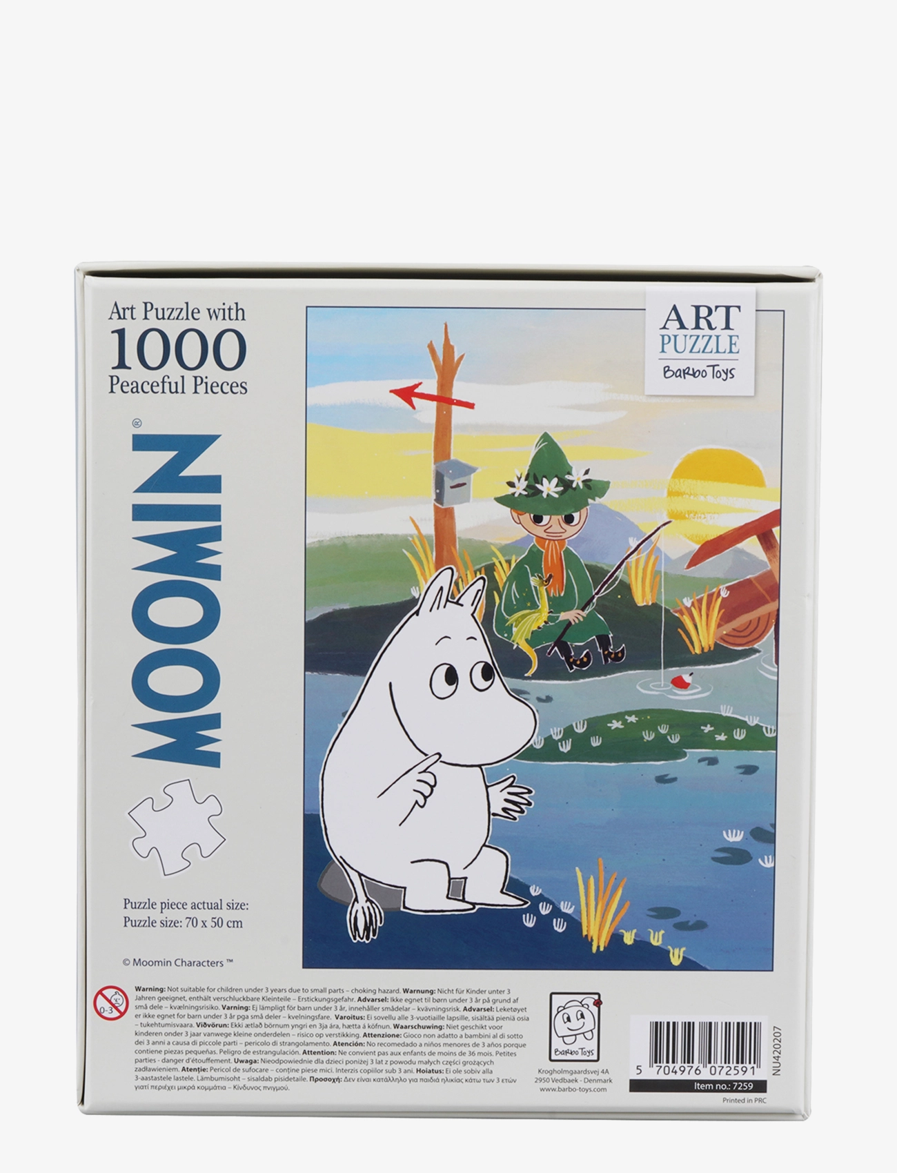 Barbo Toys - New Moomin Art Puzzle - Moomin on Bridge - multiple color - 3
