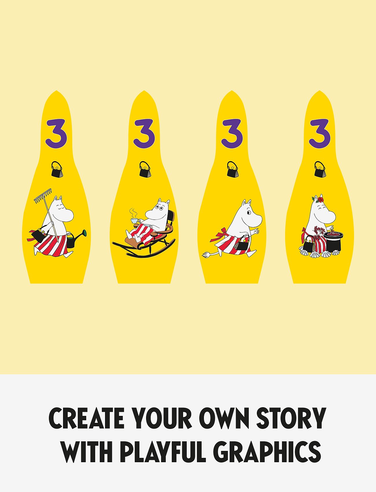 Barbo Toys - Moomin Soft bowling set - laveste priser - multiple color - 4