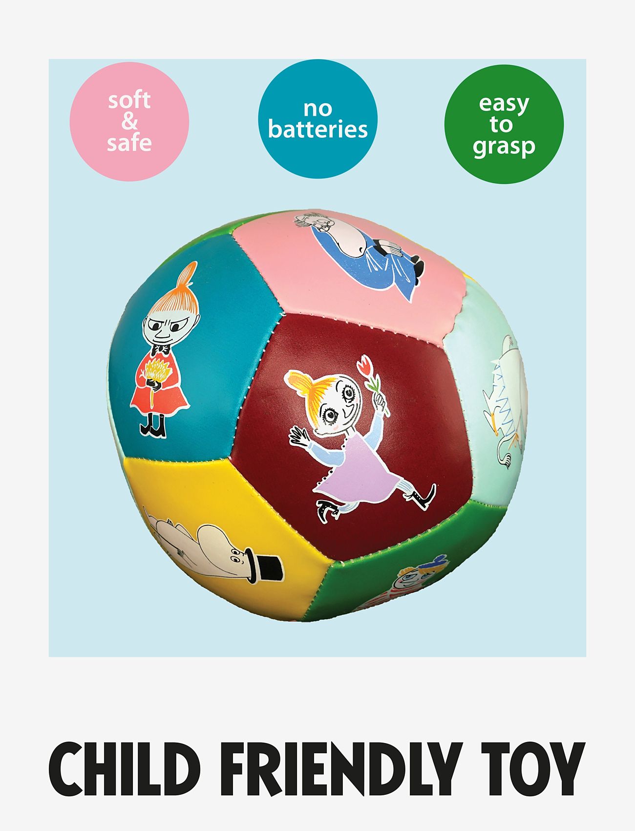 Barbo Toys - Moomin Boing ball - soft ball with sound - 1016 - 2