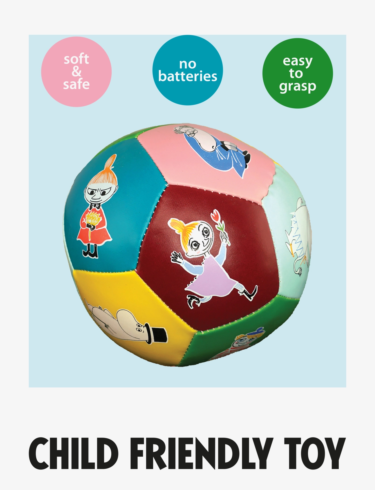 Barbo Toys - Moomin Boing ball - soft ball with sound - 1016 - 2