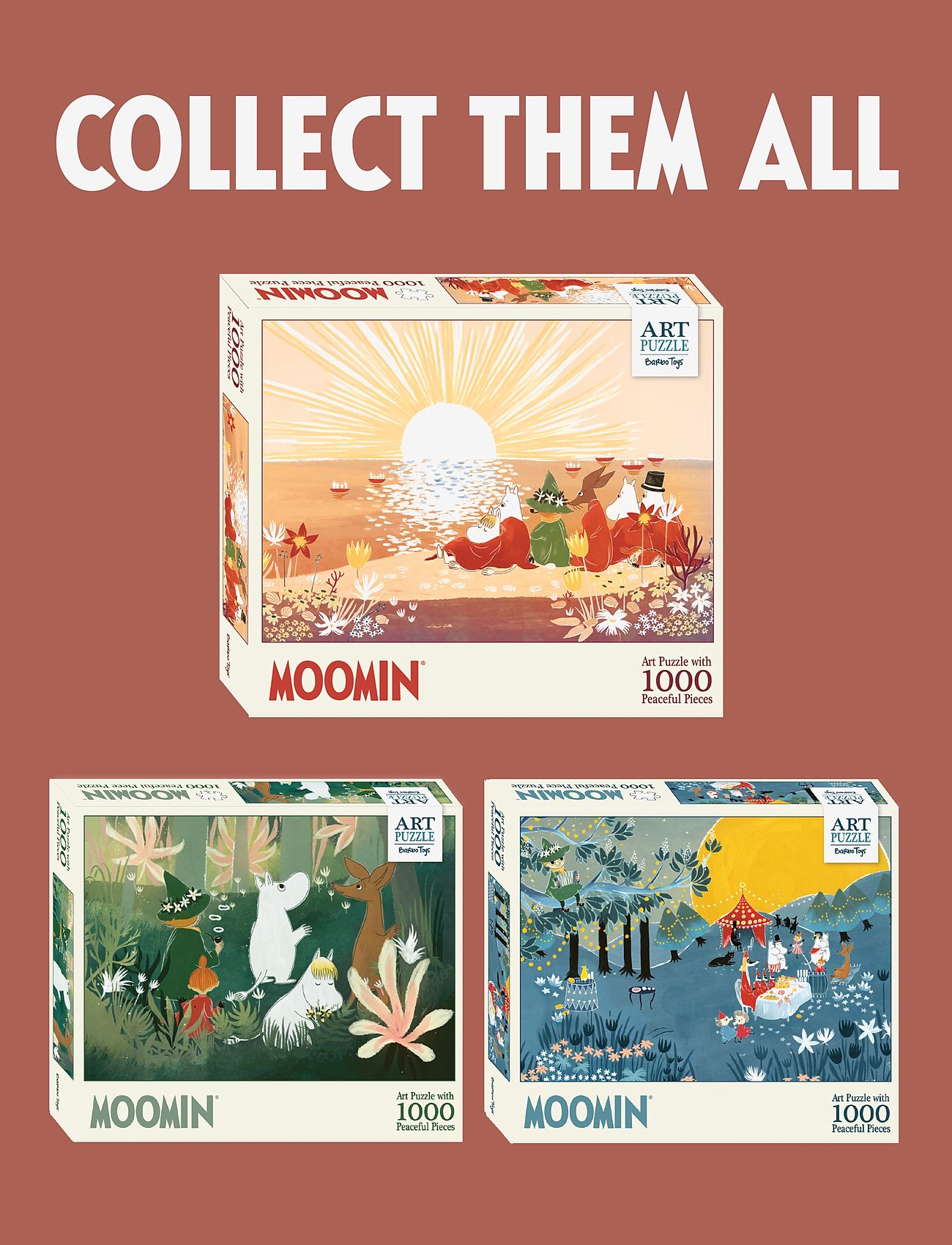 MOOMIN - Moomin Art Puzzle - 1000 pcs - Red - klassische puzzles - multiple color - 5