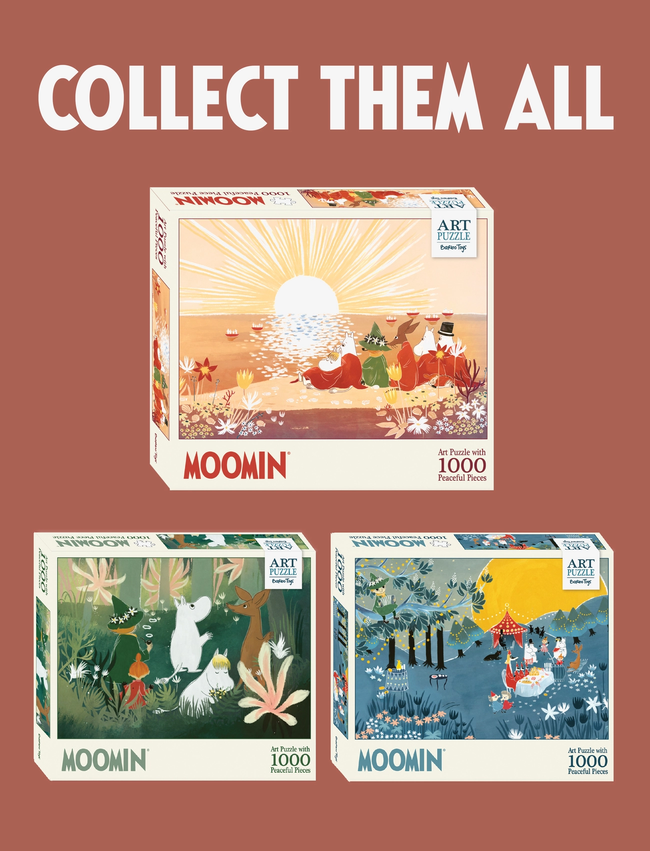 MOOMIN - Moomin Art Puzzle - 1000 pcs - Red - klassísk púsl - multiple color - 5
