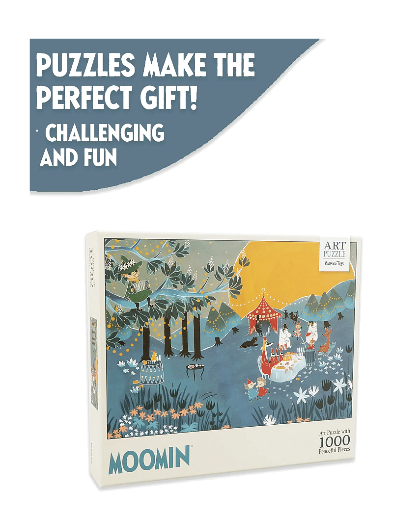 Barbo Toys - Moomin Art Puzzle - 1000 pcs - Blue - klassische puzzles - multiple color - 1