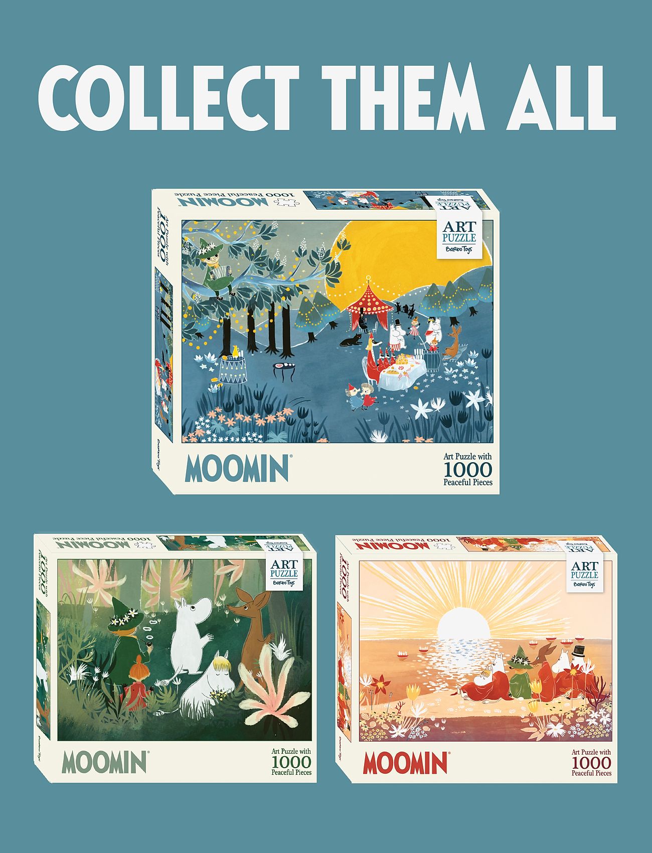 MOOMIN - Moomin Art Puzzle - 1000 pcs - Blue - klassische puzzles - multiple color - 5