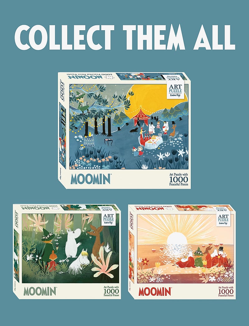 Barbo Toys - Moomin Art Puzzle - 1000 pcs - Blue - klassische puzzles - multiple color - 4