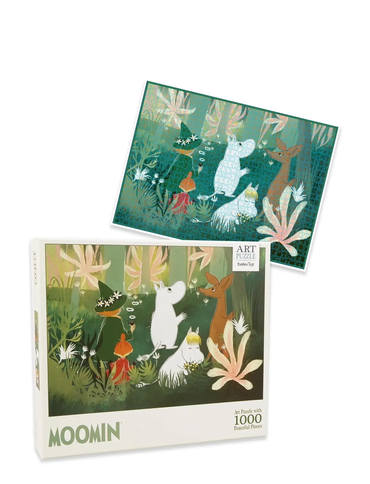 BARBO Spielzeug Moomin Art Puzzle - 1000 Pcs - Grün Patterned - One Size - Kinder