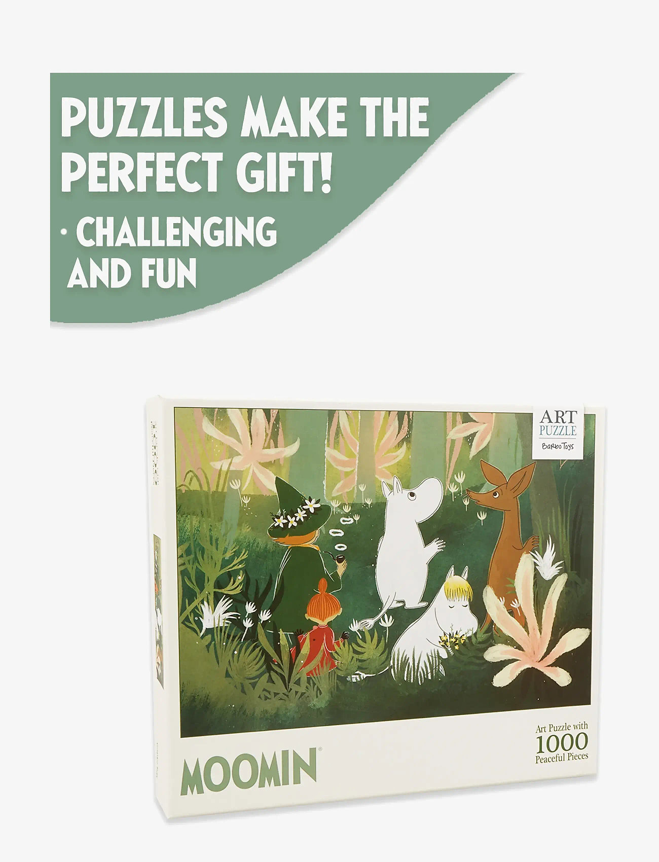MUUMI - Moomin Art Puzzle - 1000 pcs - Green - klassiset palapelit - multiple color - 2