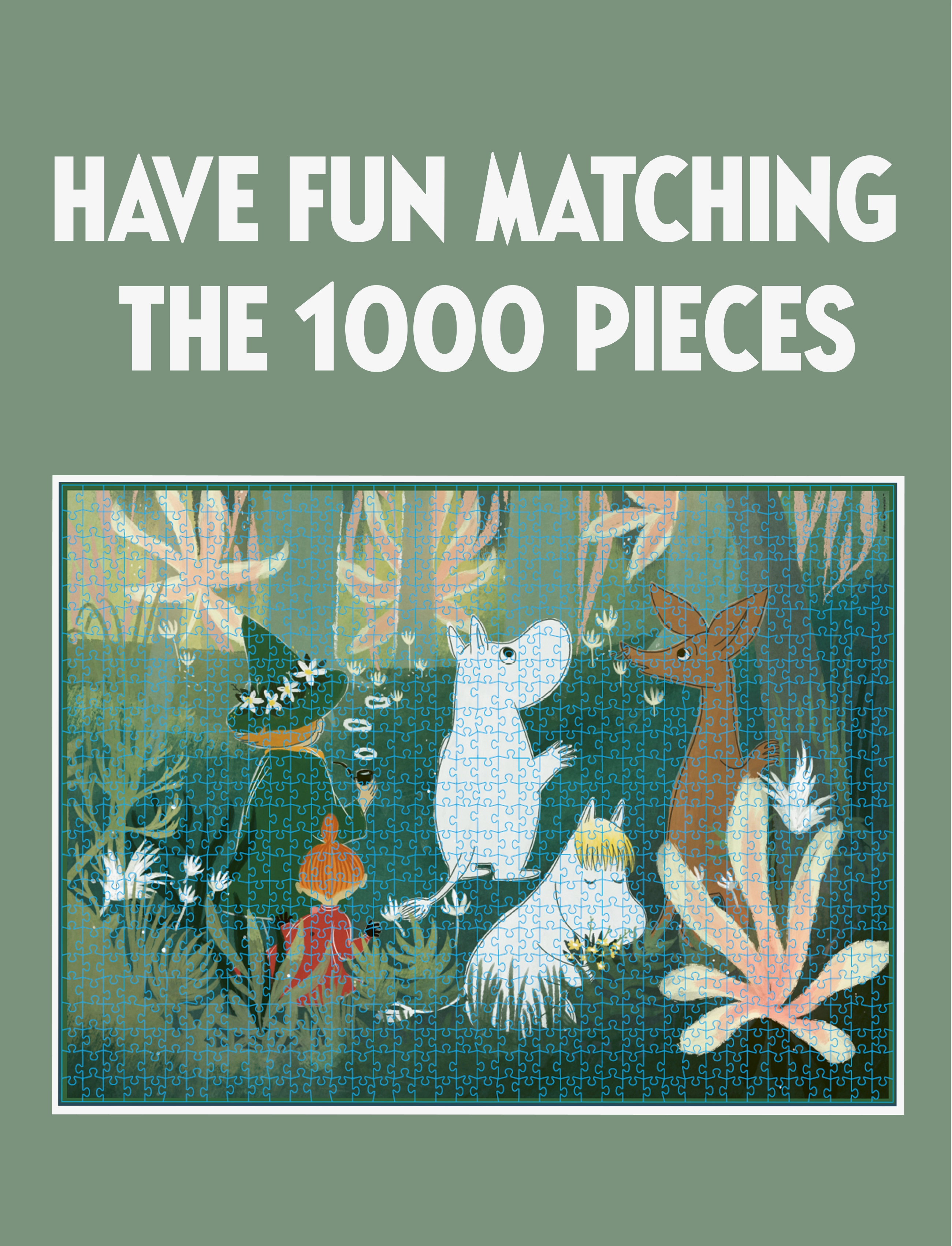 MOOMIN - Moomin Art Puzzle - 1000 pcs - Green - klassieke puzzels - multiple color - 3