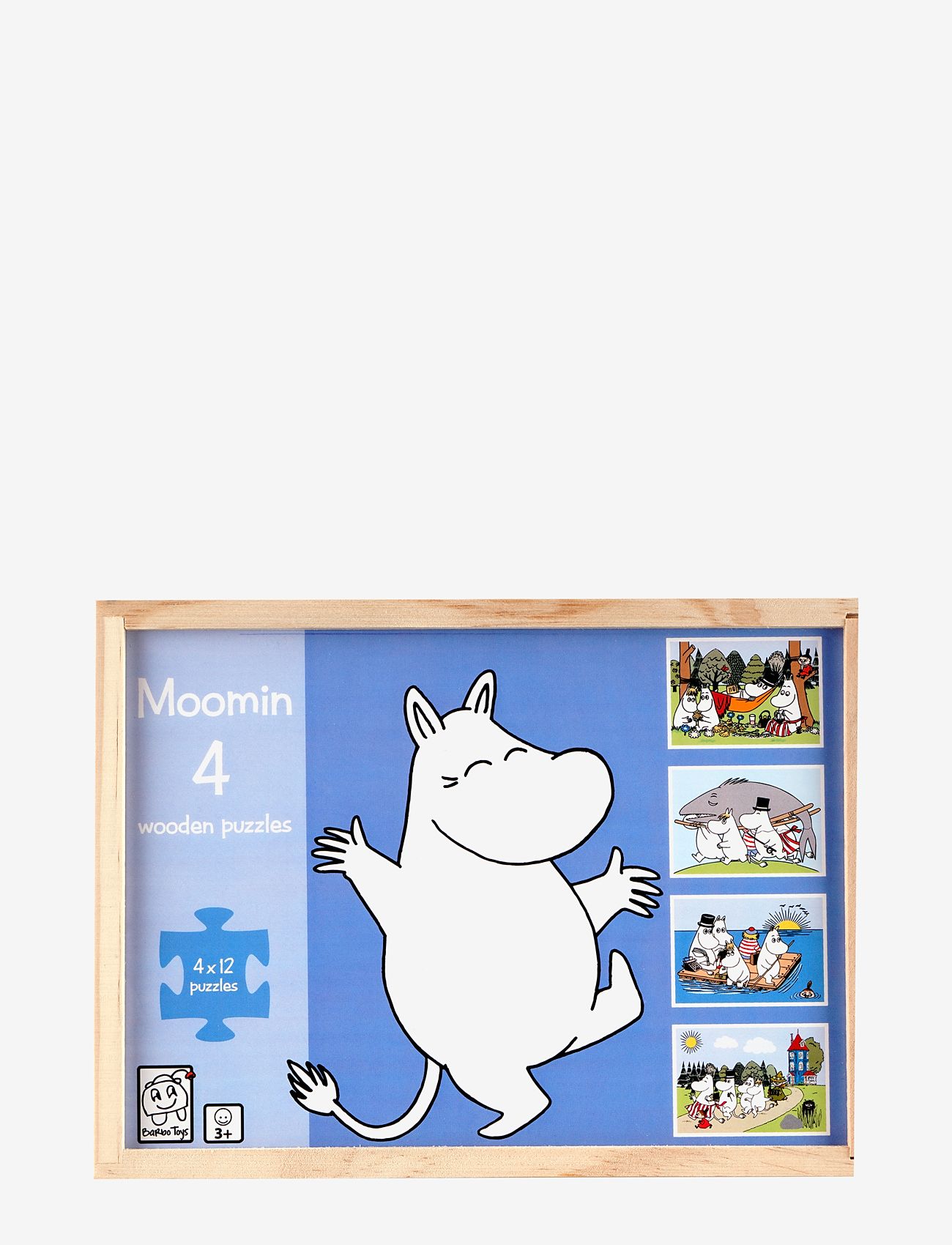 MUMIN - Moomin 4 wooden puzzles in a box - puslespill i tre - multiple color - 2