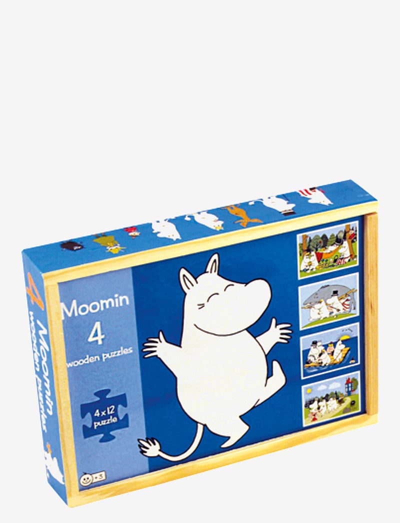 MUMIN - Moomin 4 wooden puzzles in a box - puslespill i tre - multiple color - 2