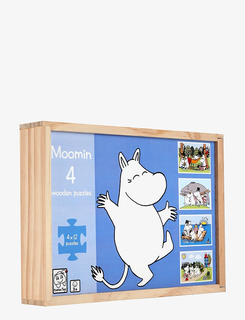 MUMIN - Moomin 4 wooden puzzles in a box - puslespill i tre - multiple color - 3