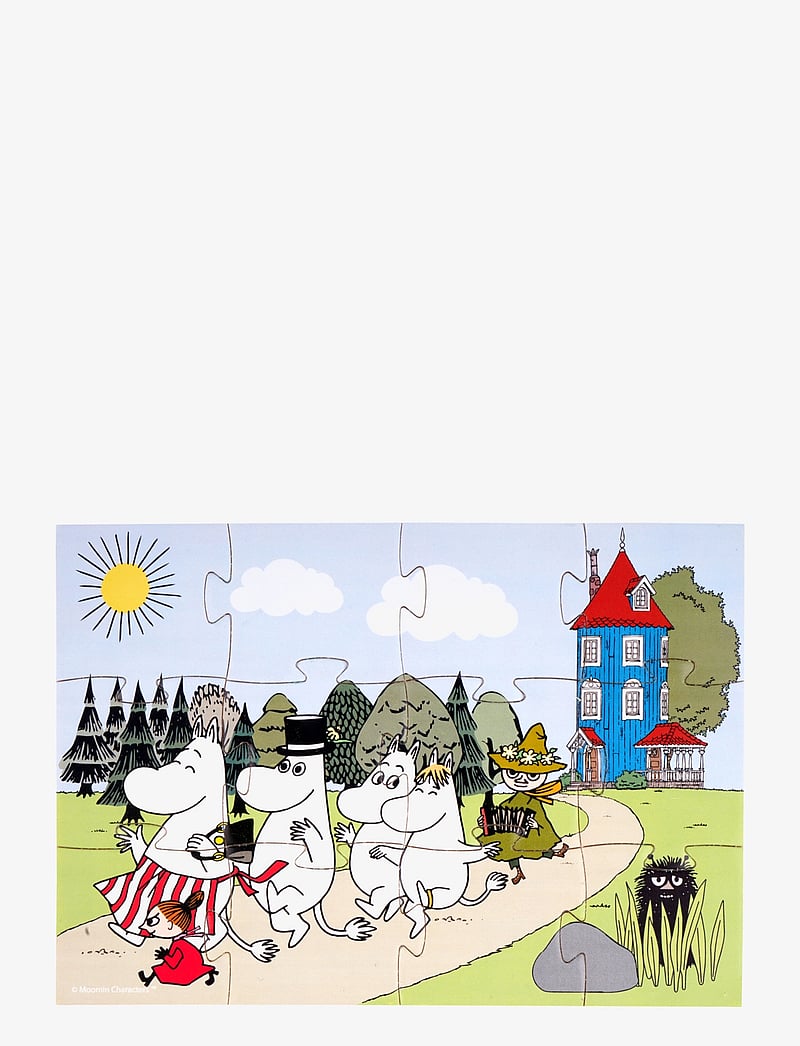 MUMIN - Moomin 4 wooden puzzles in a box - puslespill i tre - multiple color - 4