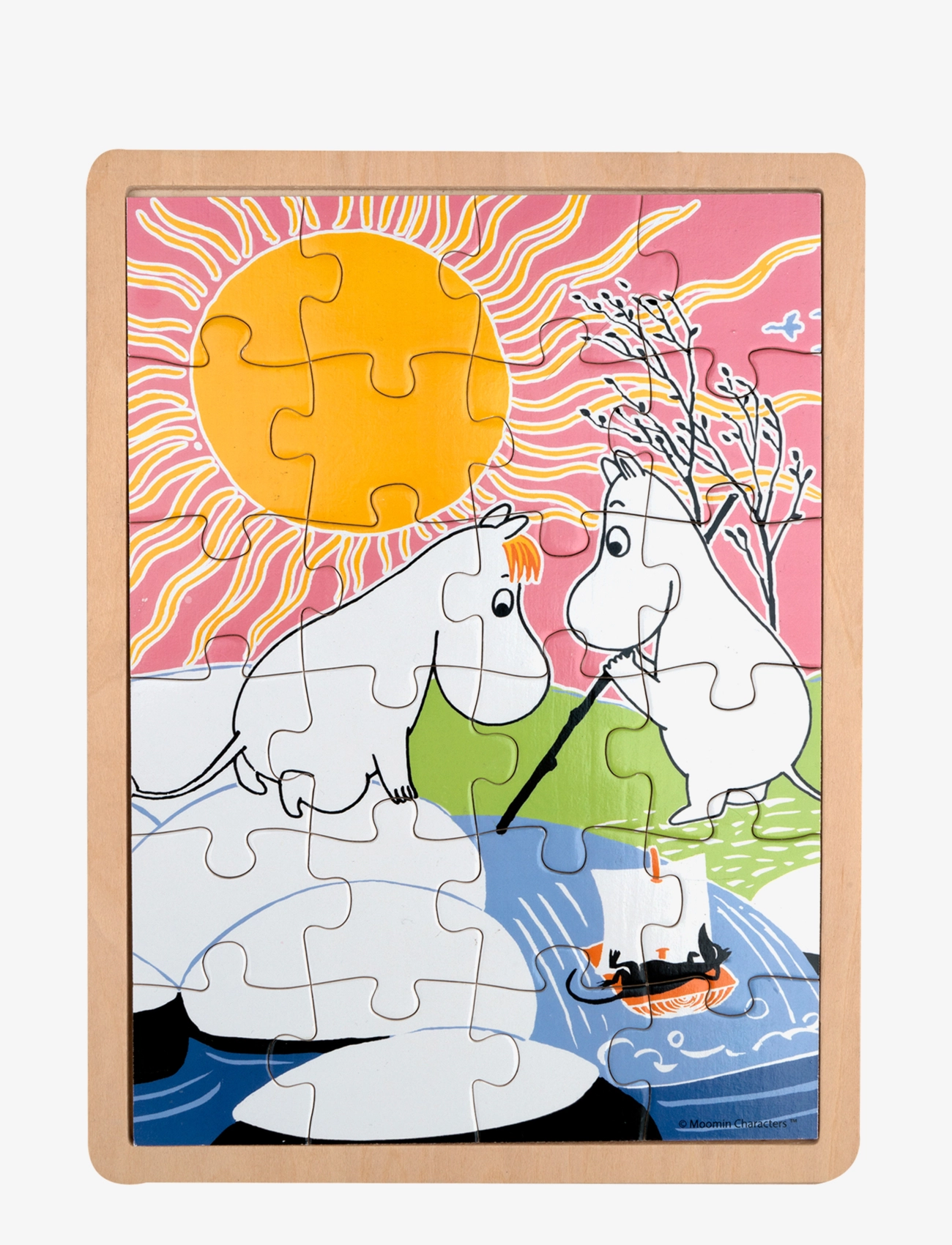 Barbo Toys - Moomin Wooden Frame Puzzle - Fishing - multiple color - 1