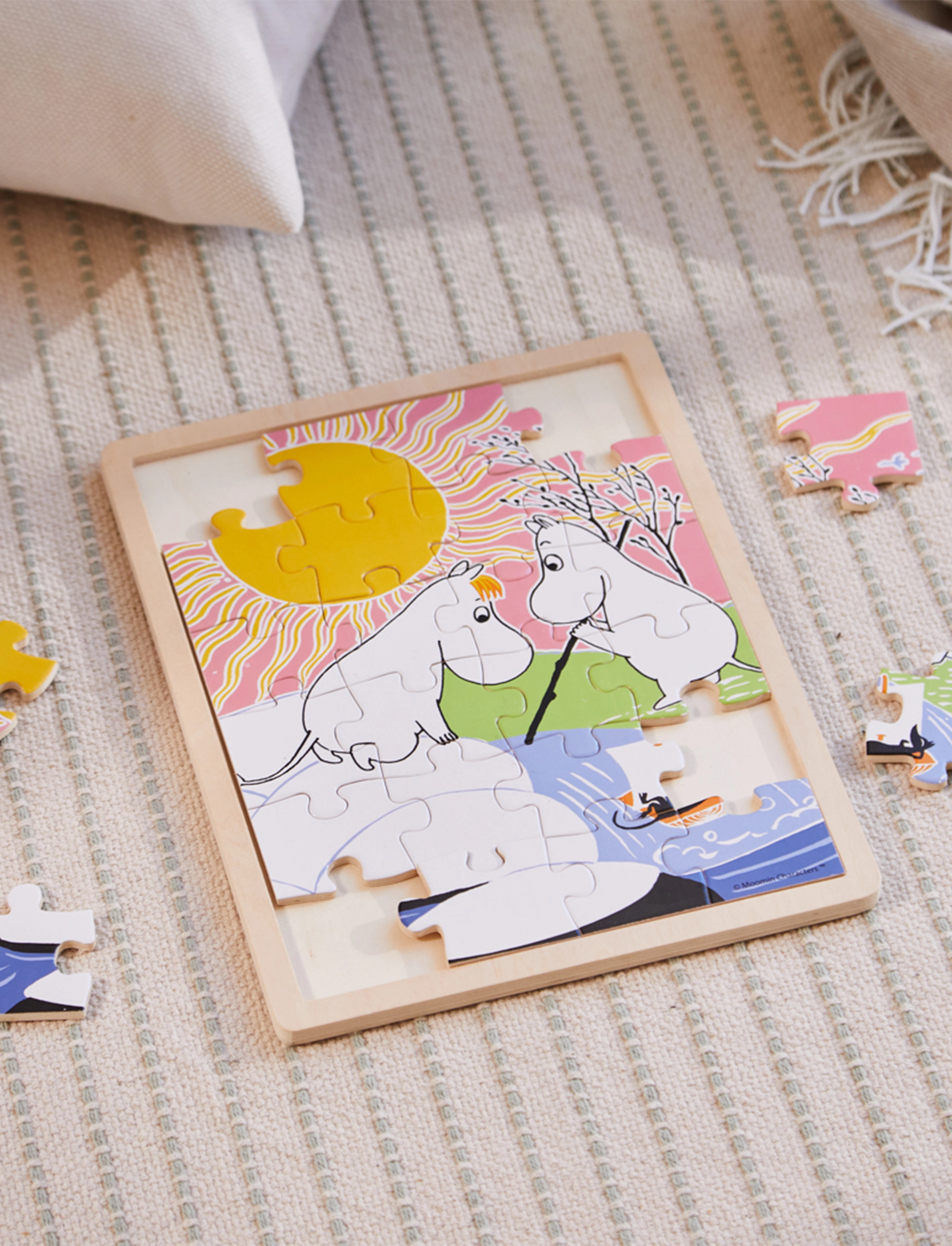 Barbo Toys - Moomin Wooden Frame Puzzle - Fishing - multiple color - 0